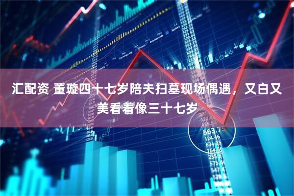 汇配资 董璇四十七岁陪夫扫墓现场偶遇，又白又美看着像三十七岁